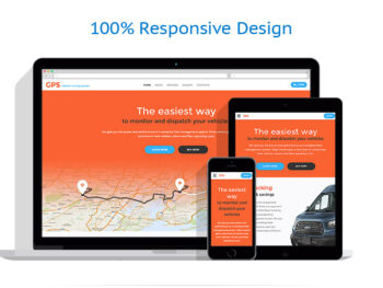 GPS Vehicle Tracking System Website Template download