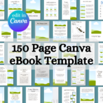 150+ Canva eBook & Course Workbook Templates – Editable A4 Digital Product Kit with PLR + MRR Resell Rights
