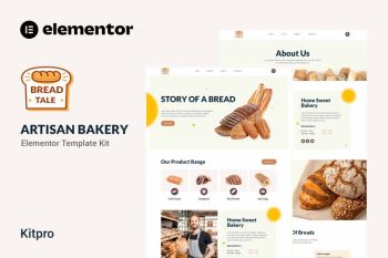 Download Baketale – Delightful Artisan Bakery Elementor Template Kit