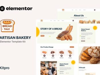 Download Baketale – Delightful Artisan Bakery Elementor Template Kit