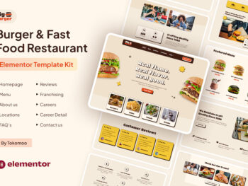 BigBurger - Burger & Fast Food Restaurant Elementor Template Kit download