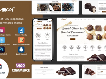 Chocof - Chocolate Sweets & Candy WordPress Elementor Theme download