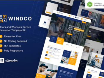Windco – Doors & Windows Service Elementor Template Kit download