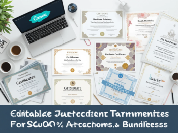 Editable Certificates Template Bundle – Professional CERTIFICATES in PDF, JPG, CDR
