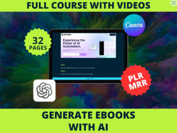 AI eBook Creator Masterclass: Build Profitable eBooks with Step-by-Step Video Tutorials!