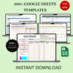 200+ Google Sheets & Excel Templates Bundle – Finance, Budget, Sales & Project Trackers with PLR + MRR Resell Rights | Business Spreadsheet Toolkit